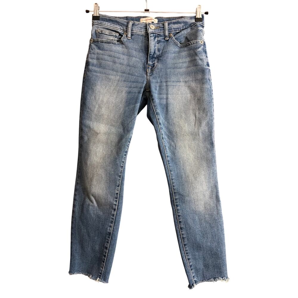 Lucky Brand Women's AVA Crop Blue Denim Jeans Size 6/28 Size 6